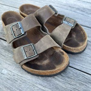 Birkenstock - Arizona Oiled Leather Tobacco Brown SZ 43